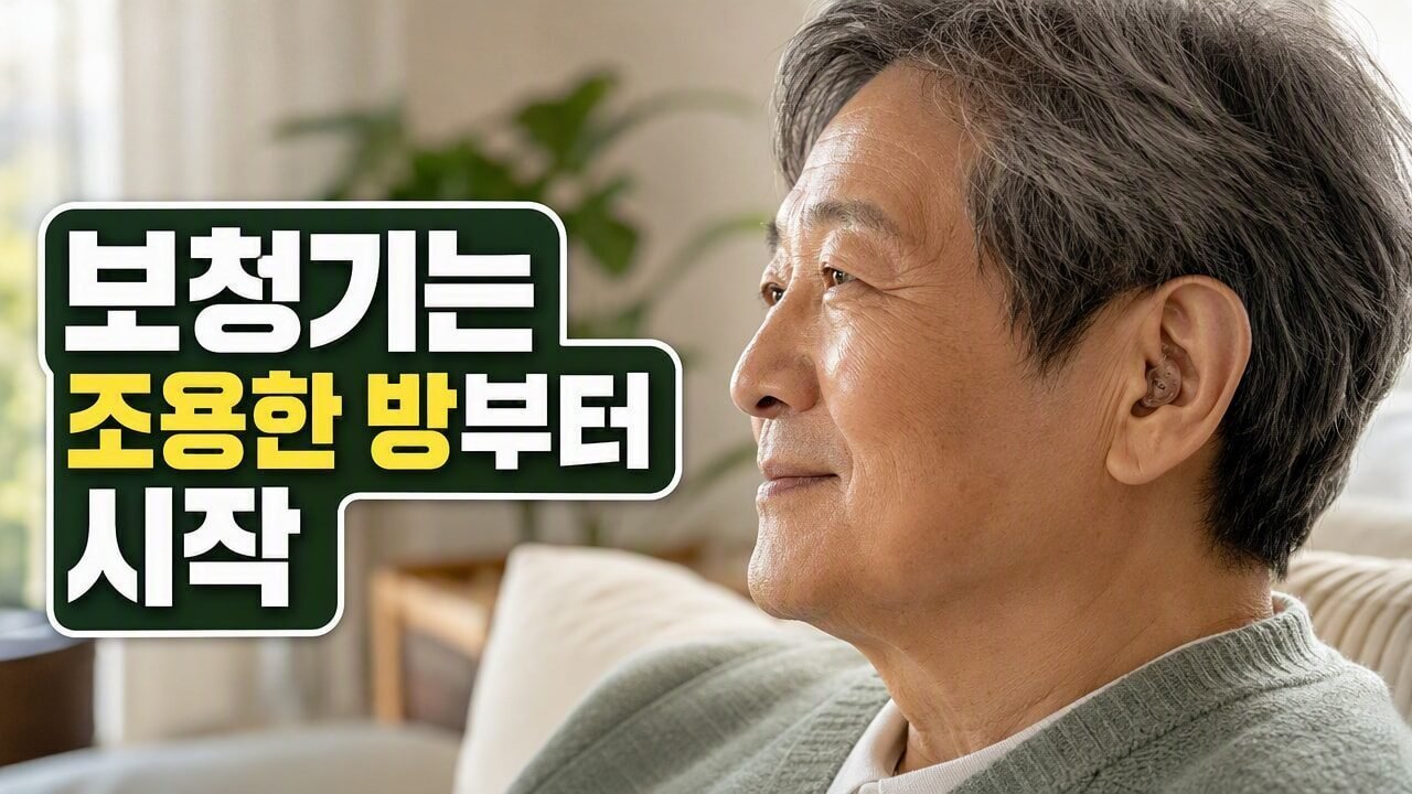 능동보청기 첫 착용 시 조용한 실내 적응부터 시작해야 하는 이유